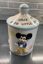 Vintage WALT DISNEY 1961 Lollipop / Cookie Jar Mickey Mouse Donald Duck Ludwig picture