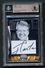 Jimmy Carter #39 signed autograph Americana Custom Cut Card 39th President BAS picture