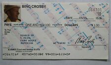 C.1976 Kellogg's Cereal Promo Bing Crosby Rebate Check. Minute Maid Juice. VTG picture