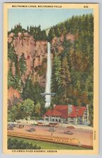 Postcard Multnomah Lodge, Multnomah Falls, Columbia River Highway, Oregon picture