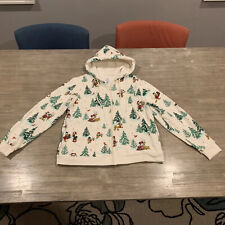 NICE Official 2022 Walt Disney World Parks Christmas Zip Up Hoodie Sz Large picture
