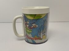Vintage Walt Disney World Plastic Mug Mickey Tinkerbell Goofey Minnie Donald  picture