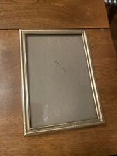VINTAGE 5x7 Metal Frame Gold Color By Intercraft picture