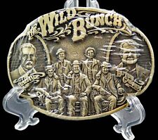 The Wild Bunch Butch Cassidy Sundance Kid Outlaws Brass Vintage Belt Buckle picture