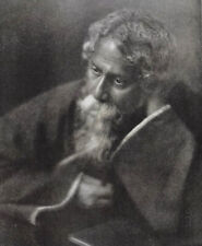 Portrait of Bengali poet Sir Rabindranath Tagore 1916 by C Crowther picture