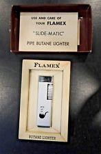 FLAMEX Slide Matic Vintage Pipe Butane Lighter with box picture