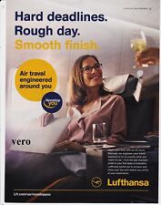 LUFTHANSA LH airline 2015 magazine ad clipping print advertisement 