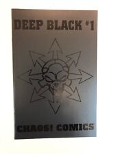 Deep Black 1 Chaos Comics Black Variant Htf Rare  picture