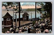 Webster MA-Massachusetts, Beacon Park Lakefront Theater, Vintage c1916 Postcard picture
