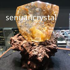 4.22LB Top Natural Fire crystal quartz Crystal Mineral specimen reiki gem+stand picture