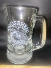 Moosehead Canadian Lager Beer Stein Glass D Handle Mug 5.75” Tall picture