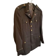 WW2 First Lieutenant Signal Corp Army Dress Green Brass Buttons Militaria Blazer picture