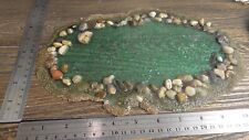 Resin Lake Pond for Lemax Dept 56 Villages Fairy Gardens Dioramas Railroad #116 picture