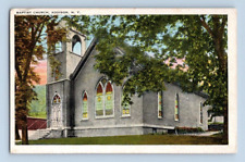 1938. ADDISON, NY. BAPTIST CHURCH. POSTCARD L28 picture