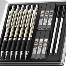0.7 mm Art Mechanical Pencils Set, 6 PCS Metal Drafting Pencil 0.7mm Tube HB Lea picture