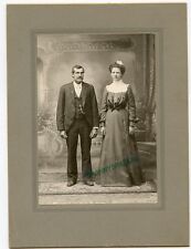 Antique Matted Photo - MEYER Family - Fred & Mary - All Dressed Up - 8