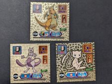 Mew Mewtwo Dragonite Rare Pkemon Sticker Super Dx Gold 1999 Vintage Nintendo NM picture