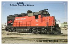 Vintage Eastern Idaho Railroad Unit 793 D.A.R.E. Train Postcard Unposted Chrome picture