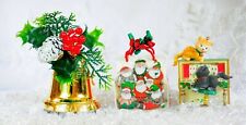 Three Musical Christmas Tree Ornaments picture