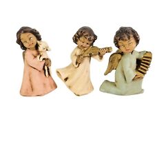 Italian Angel Figurines Cherubs Christmas Decorations Hand Painted Ornament (3) picture