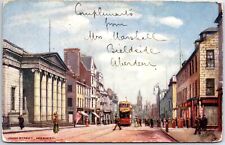 VINTAGE POSTCARD SCENE AT UNION STREET ABERDEEN SCOTLAND MAILED TO USA 1907 picture