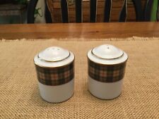 Noritake Sports Page Pattern Salt And Pepper Shaker Set - New picture