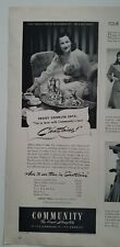1941 Community Silverplate Chatelaine silverware Peggy Conklin photo ad picture