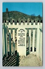 Tombstone AZ-Arizona, Grave of Frank Bowles, Antique Vintage Souvenir Postcard picture
