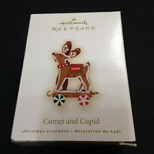 Hallmark Keepsake Christmas Ornament 2009 Comet And Cupid Gingerbread Reindeer picture