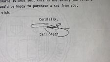 Carl Sagan SIGNED Cornell University Document PSA/DNA Comet RARE picture