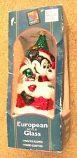 Mickey Mouse Hand-crafted European Style glass mouth blown Christmas ornament picture
