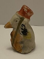 Vintage 1930/40’s Penguin With Guitar Small Chalkware Figurine Japan picture