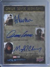 Upper Deck Moon Knight Oscar Isaac May Calamawy F Murray Abraham Triple Auto /15 picture