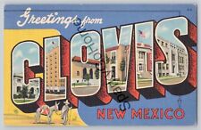 GREETINGS FROM Clovis New Mexico Posted 1951 picture