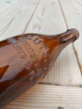 Gutsch Sheboygan Vintage Amber Glass Beer Bottle Antique Bar Display Man Room  picture