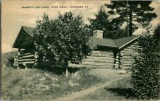 1944. MACBETH'S LOG CABINS. COOK FOREST, COOKSBURG, PA. POSTCARD. DC12 picture