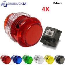 4X Crown Samducksa SDB-203C-S-24 Clear Color Silent Cherry 24 mm Screw-in button picture