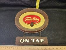 Vintage Falls City Beer On Tap Plastic Sign With Chain Add On Intact No Cracks picture