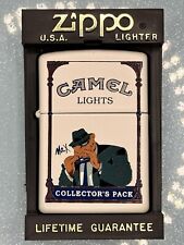Vintage 1997 Camel Max Collector’s Pack White Matte Zippo Lighter NEW RARE picture