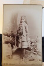 Antique Cabinet Card. Beautiful Young Lady, Gorgeous Dress. Rome N.Y. picture