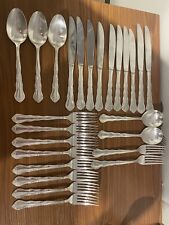 Vintage Grosvenor Silverplate GF16 Replacement Spoons Forks Knives 25pc Flatware picture