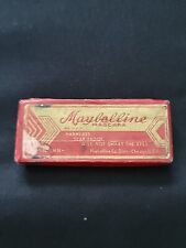 VTG 1930's MAYBELLINE CAKE MASCARA & BRUSH ORIG BOX 