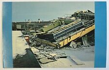 Alaskan Earthquake of 1964 Anchorage Airport Color Photo Postcard, Unposted Card picture
