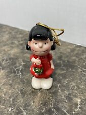 Vintage 1952 United Feature Syndicate Peanuts Lucy Christmas Ornament Mistletoe picture