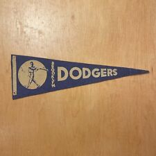Vintage 1950s Brooklyn Dodgers Baseball 5x15 Felt Pennant Flag picture