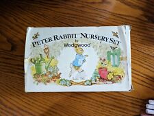Vintage (Brand New In Box) 1980s Wedgwood Peter Rabbit Nursury Set England picture