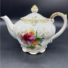 Vintage Musical Teapot Japan Floral Gold Trim Tea for Two  picture