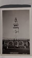 Postcard CA RPPC San Francisco Ferry Building Coca Cola Sign Clock Tower Owl A9 picture