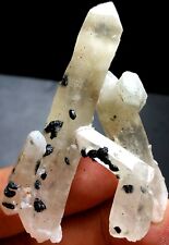 24g Inner skeletal Elestial Candle QUARTZ Crystal&Specular Hematite   a388 picture