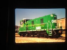 13916 VINTAGE Train Engine Photo 35mm Slide GMTX 7000 MP14D COLTON CA 4-29-10 picture